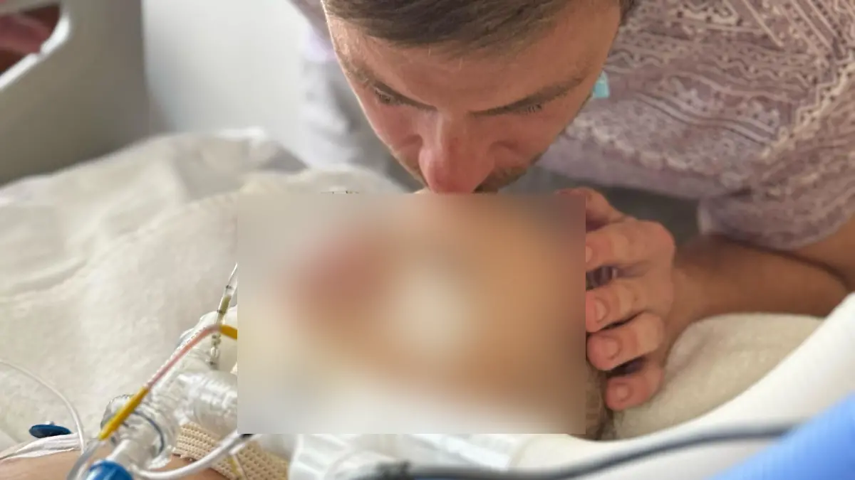 Oliver im Krankenhaus in Mexiko-Stadt