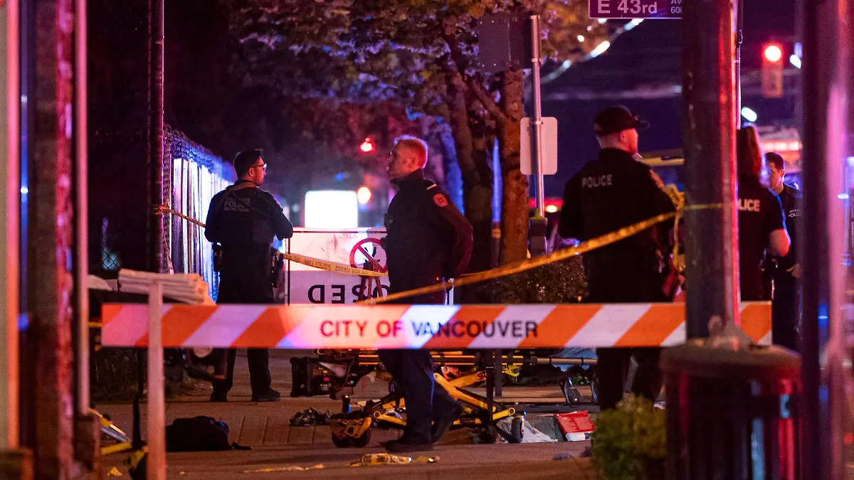 Die Polizei in Vancouver sicherte den Tatort.