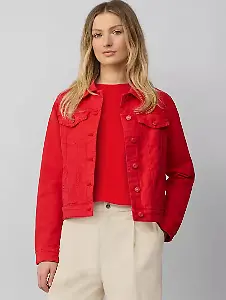 Rote Jeansjacke von s.Oliver