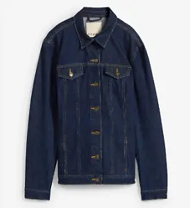 Taillierte Jeansjacke in dunkler Waschung