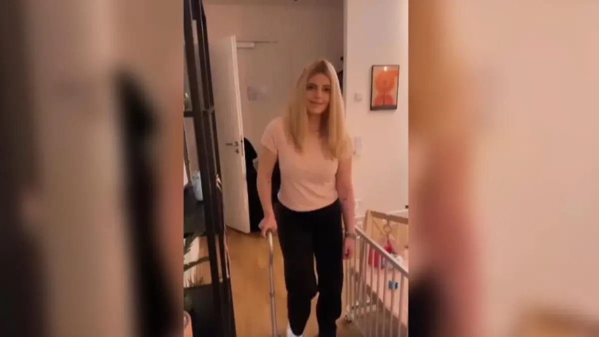 "Coupleontour"-Ina kann wieder gehen - am Stock Ein emotionaler Moment