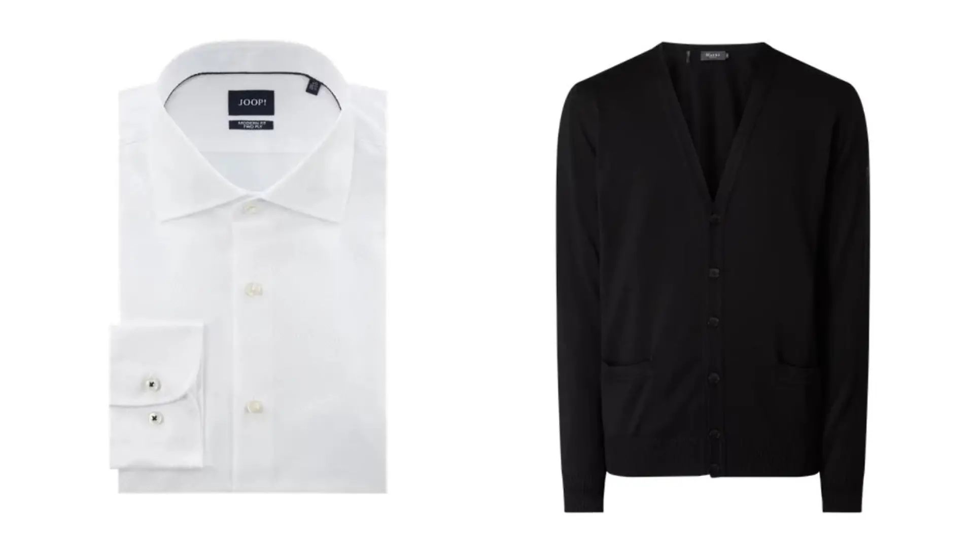 Hemd von Joop!, Cardigan von Maerz Muenchen.