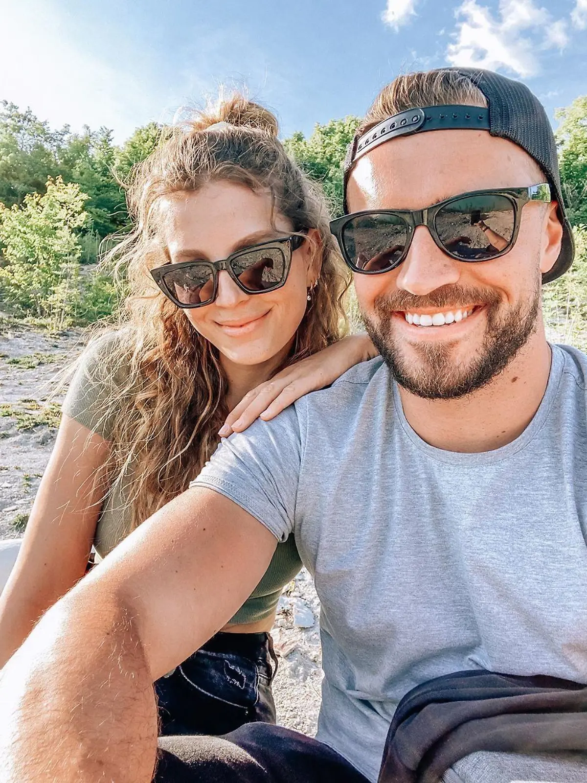 Alexander Hindersmann und Wioleta Psiuk im Liebesglück.