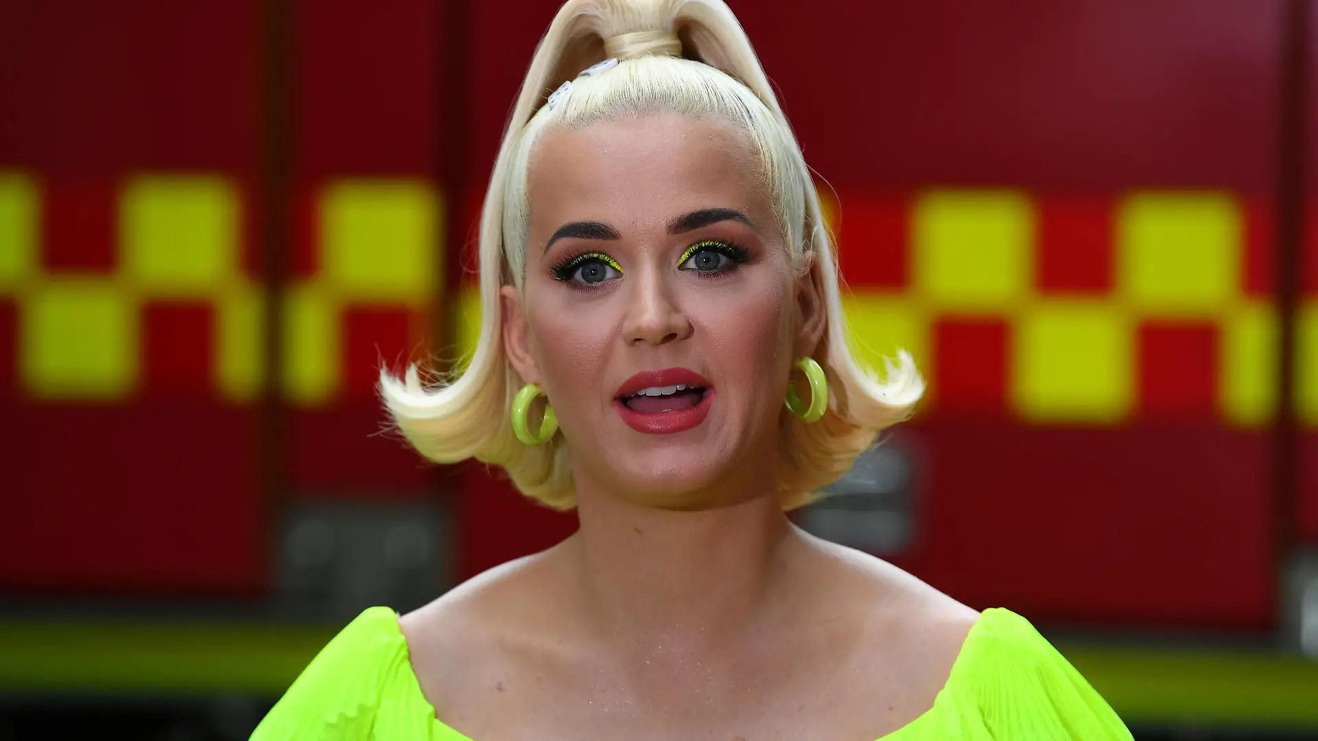 KATY PERRY FIGHT ON CONCERT, American singer Katy Perry speaks to media ahead of the FIGHT ON, a concert for bushfire-affected communities at Pioneer Park Recreation Reserve in Bright, Victoria, Wednesday, March 11, 2020.  ACHTUNG: NUR REDAKTIONELLE NUTZUNG, KEINE ARCHIVIERUNG UND KEINE BUCHNUTZUNG MELBOURNE VIC AUSTRALIA PUBLICATIONxINxGERxSUIxAUTxONLY Copyright: xJAMESxROSSx 20200311001455858211