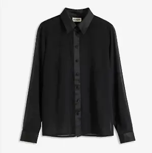 Chiffonbluse mit leichter Transparenz