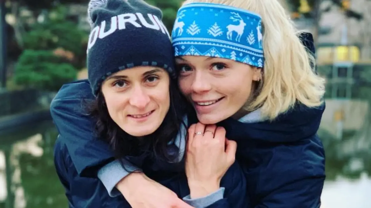 Martina Sablikova mit ihrer Freundin Nikola Zdrahalova