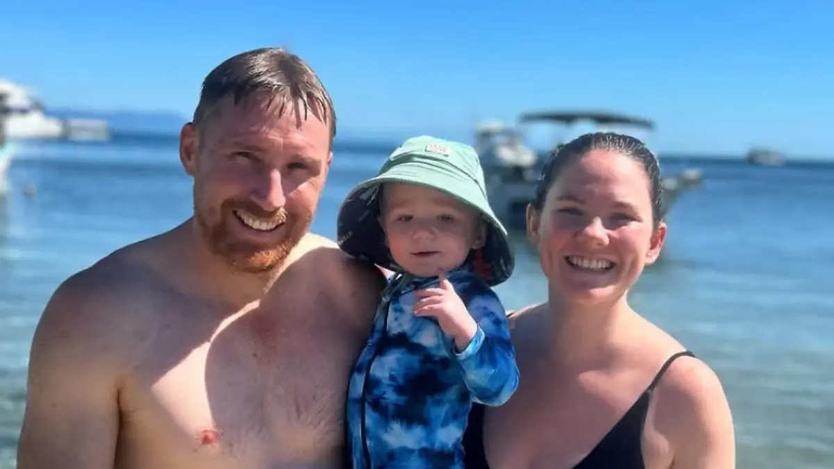 Ein Bild aus glücklichen Tagen – jetzt muss die Familie mit einem schweren Verlust leben. 