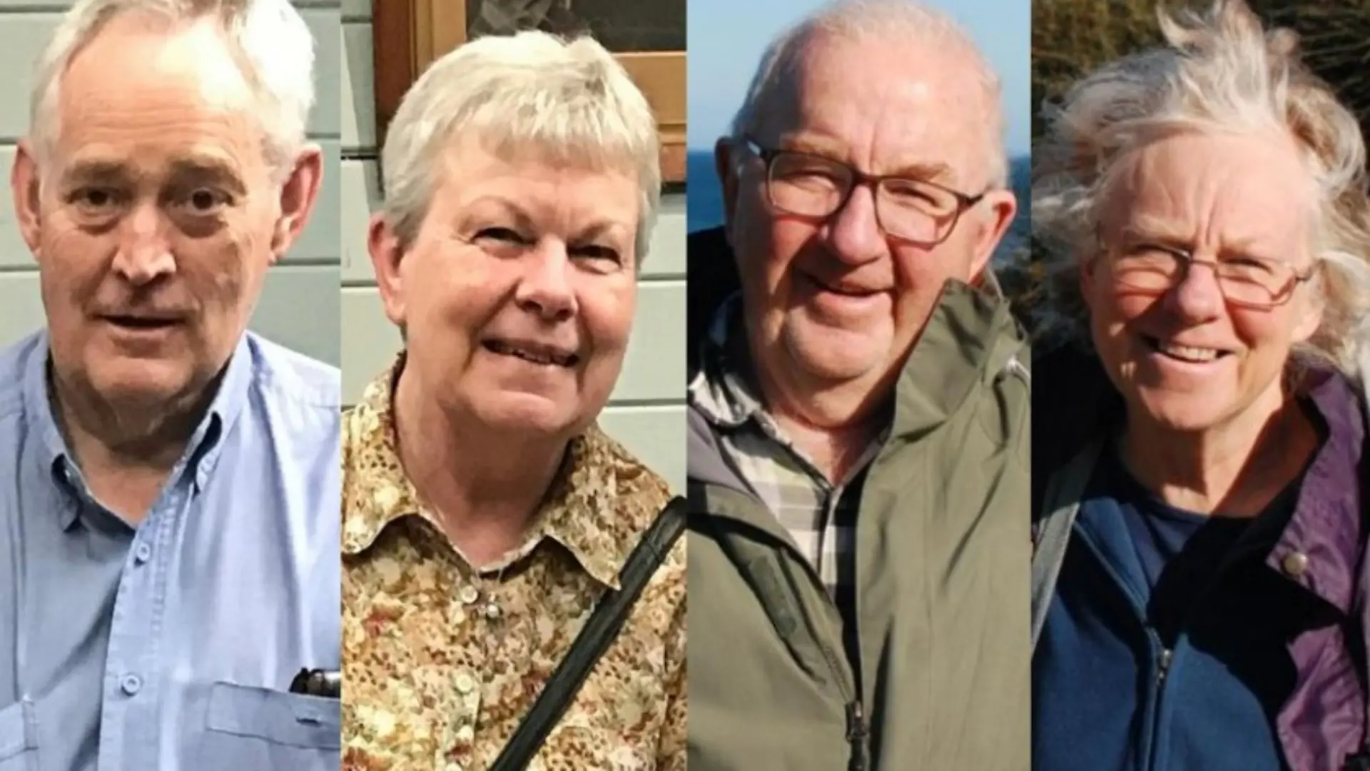Ian Wilkinson (von links), Heather Wilkinson, Don Patterson und Gail Patterson. Nur einer von ihnen überlebte.