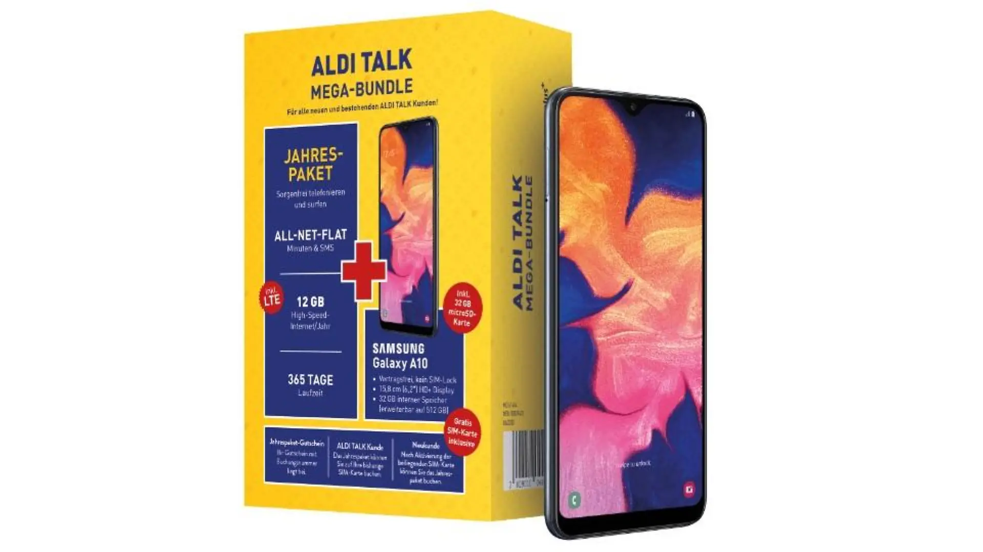 Samsung Galaxy A10 plus Datentarif bei Aldi