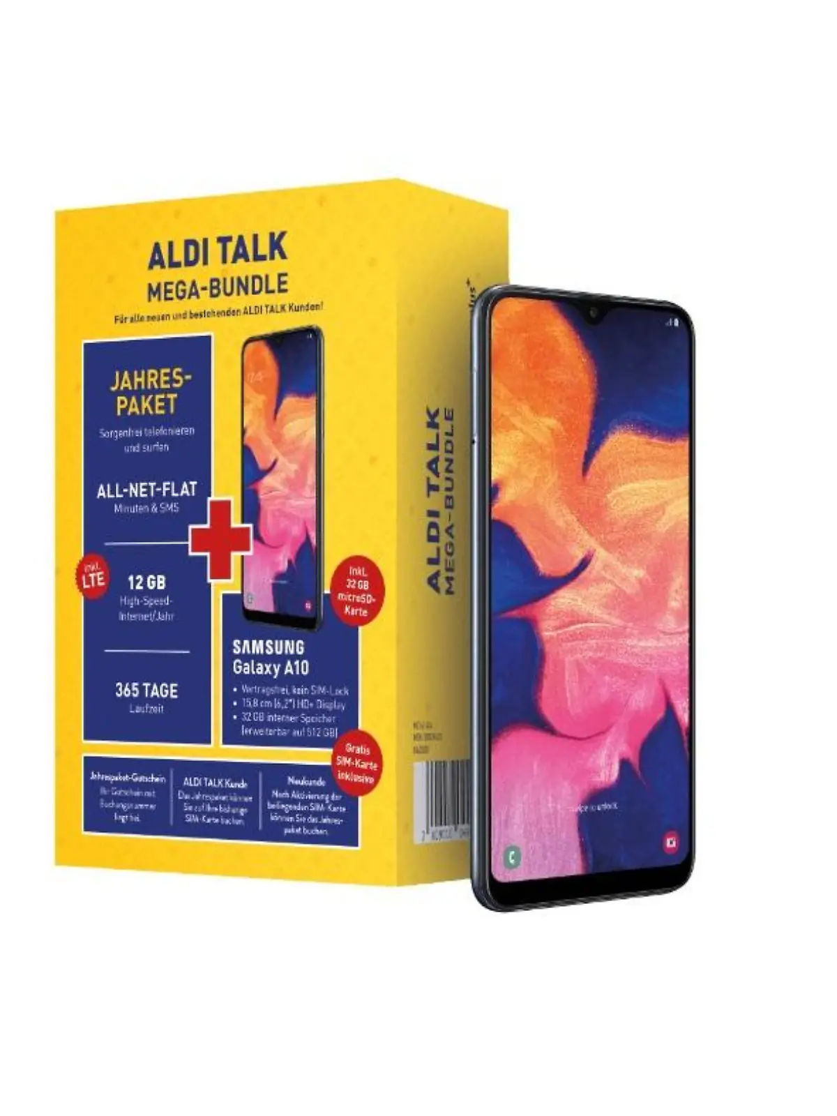 Samsung Galaxy A10 plus Datentarif bei Aldi