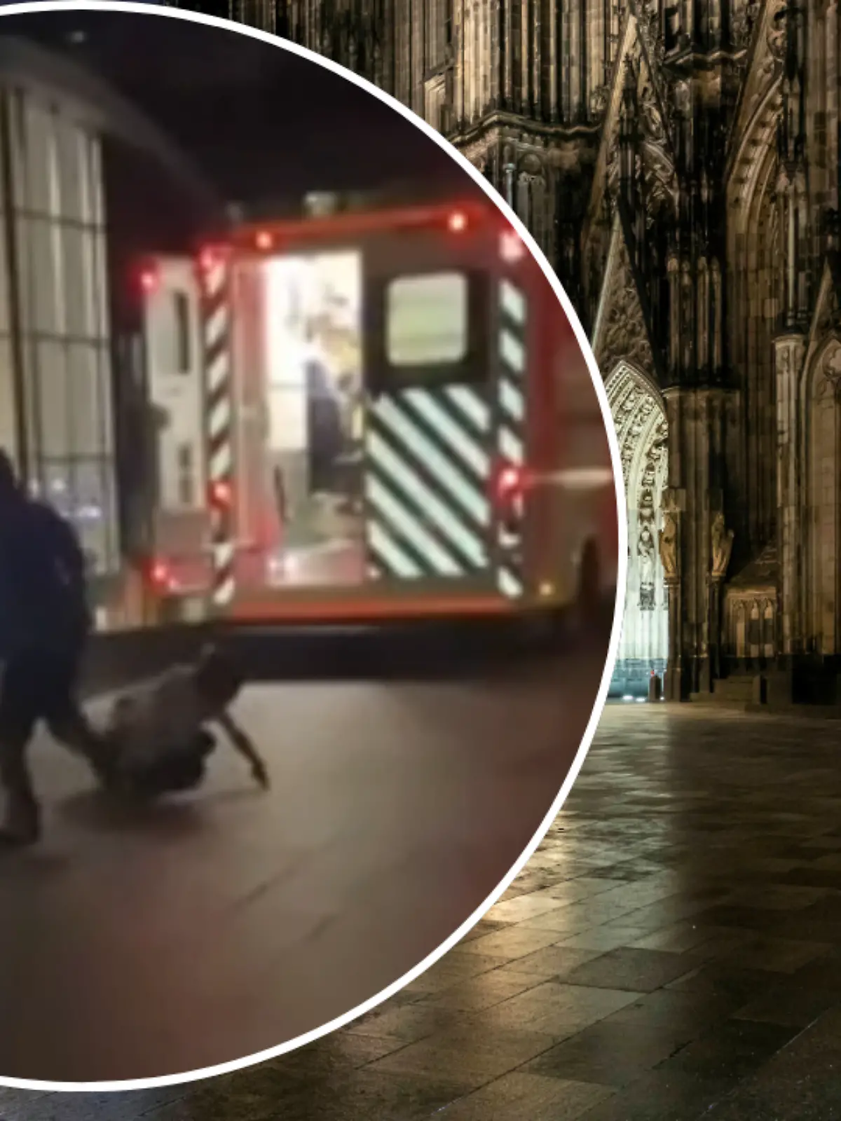 Bild zu: "Jugendliche prügeln auf Rettungskräfte ein – Brutaler Angriff nach Notfall am Kölner Dom"