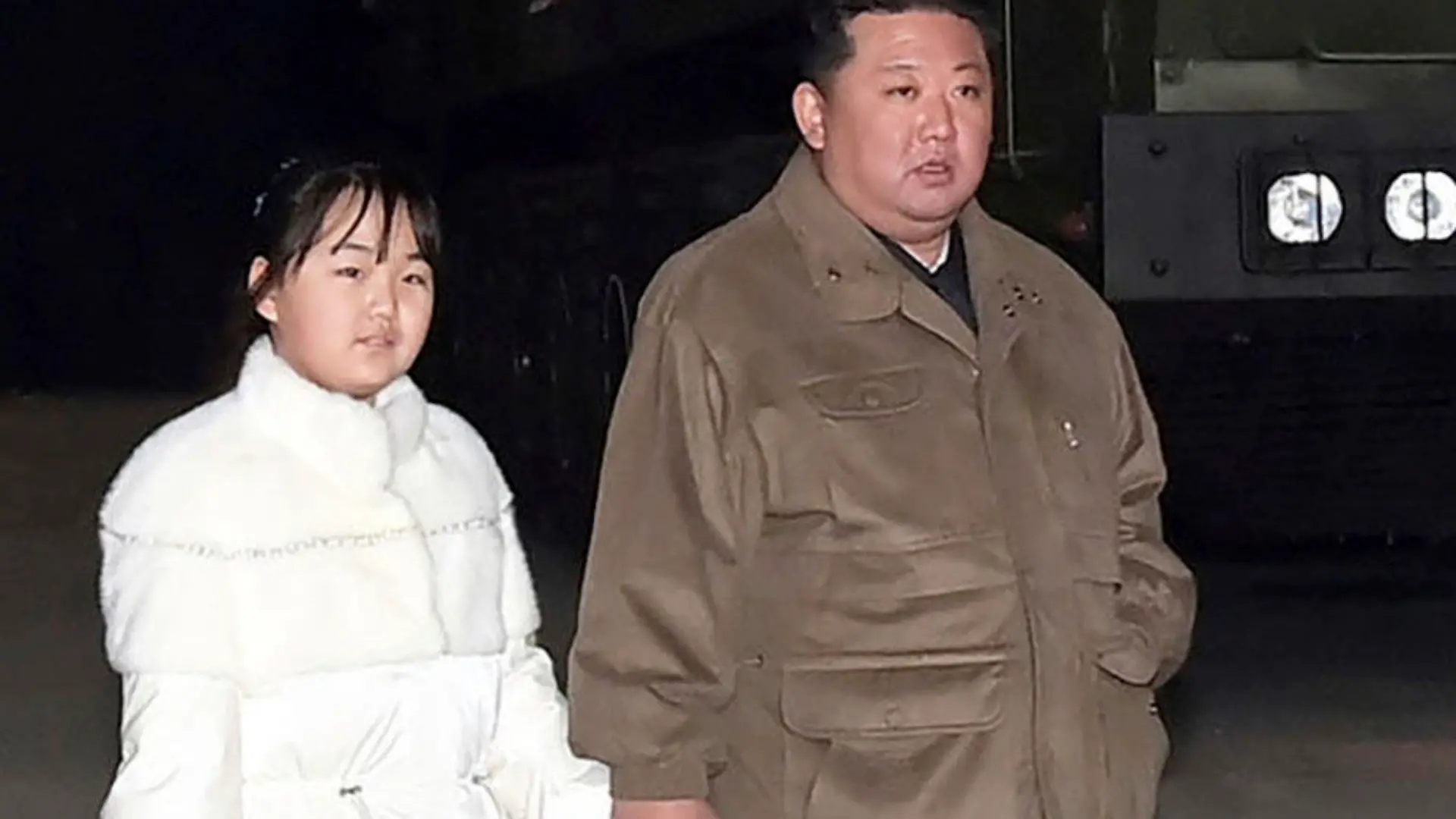 This photo provided on Nov. 19, 2022, by the North Korean government shows North Korean leader Kim Jong Un, right, and his daughter inspects a missile at Pyongyang International Airport in Pyongyang, North Korea, Friday, Nov. 18, 2022. North Korea’s state media said its leader Kim oversaw the launch of the Hwasong-17 missile, a day after its neighbors said they had detected the launch of an ICBM potentially capable of reaching the continental U.S. Independent journalists were not given access to cover the event depicted in this image distributed by the North Korean government. The content of this image is as provided and cannot be independently verified. Korean language watermark on image as provided by source reads: "KCNA" which is the abbreviation for Korean Central News Agency. (Korean Central News Agency/Korea News Service via AP)
