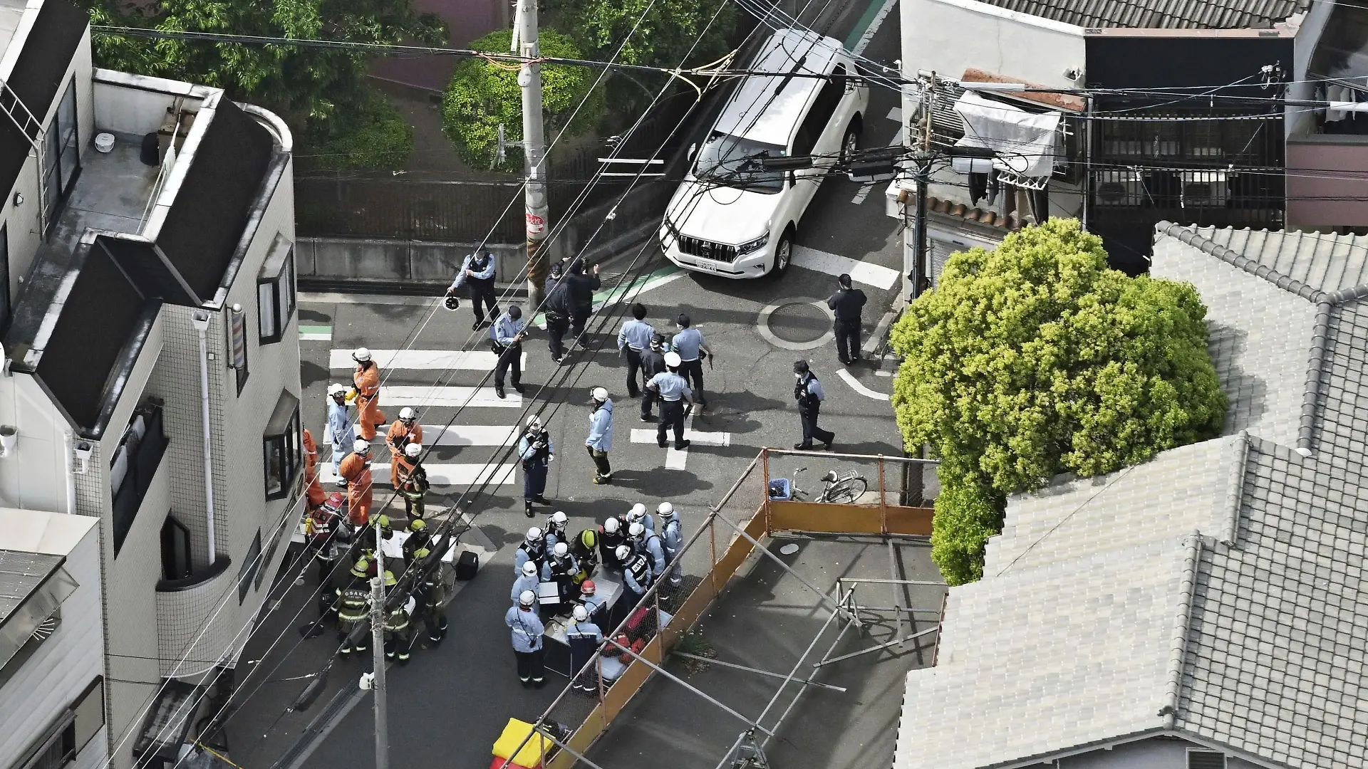 Die Polizei verhaftete den Täter noch vor Ort.