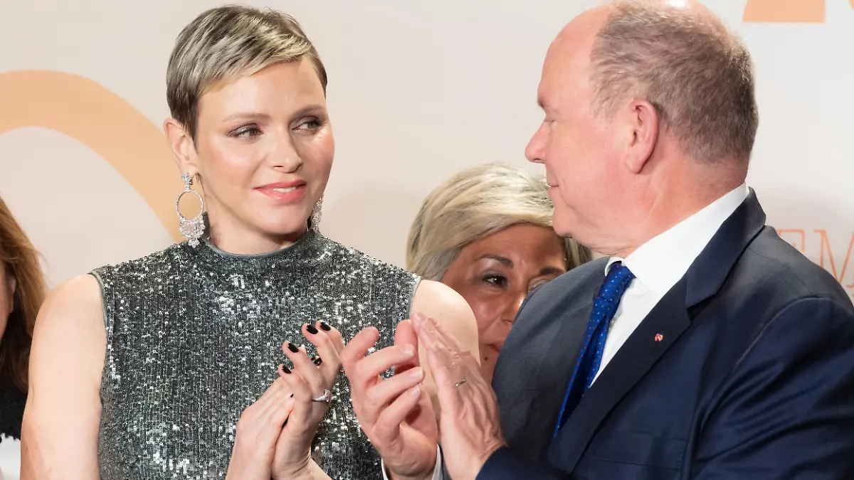 Fürst Albert II von Monaco (MC), Fürstin Charlène von Monaco (MC), bei der Verleihung des 11. Prix Monte-Carlo Femme de l?année im Hotel Hermitage in Monte-Carlo, Monaco, 24. März 2023.