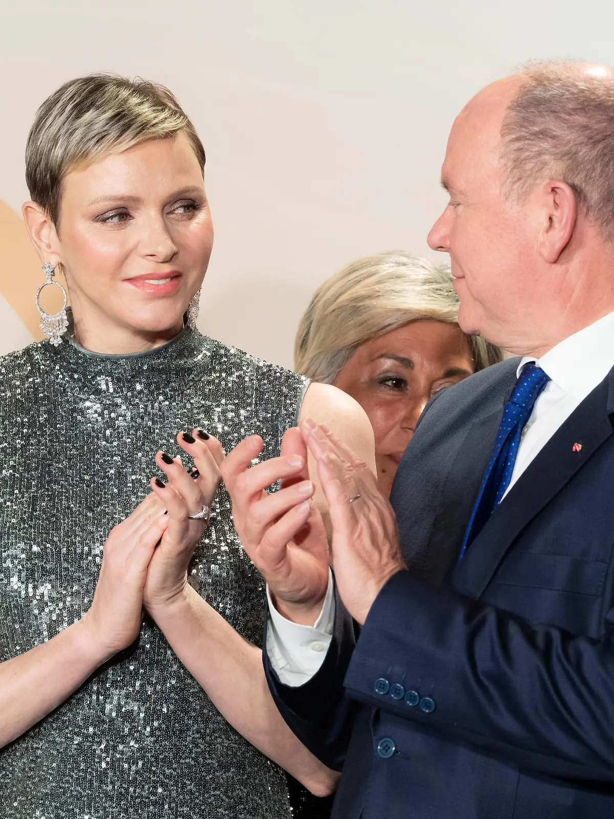 Fürst Albert II von Monaco (MC), Fürstin Charlène von Monaco (MC), bei der Verleihung des 11. Prix Monte-Carlo Femme de l?année im Hotel Hermitage in Monte-Carlo, Monaco, 24. März 2023.