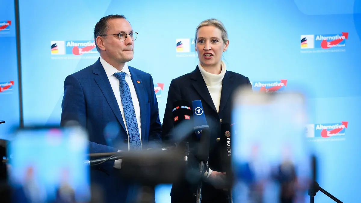 Alice Weidel und Tino Chrupalla stehen gemeinsam an der Spitze von Partei und Fraktion. (Archivfoto)