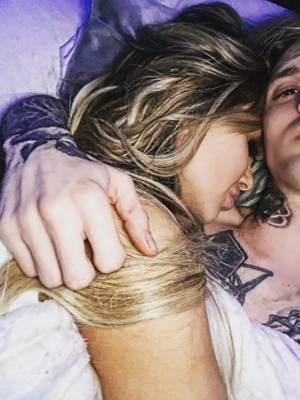 Aaron Carter mit seiner neuen Freundin Melanie