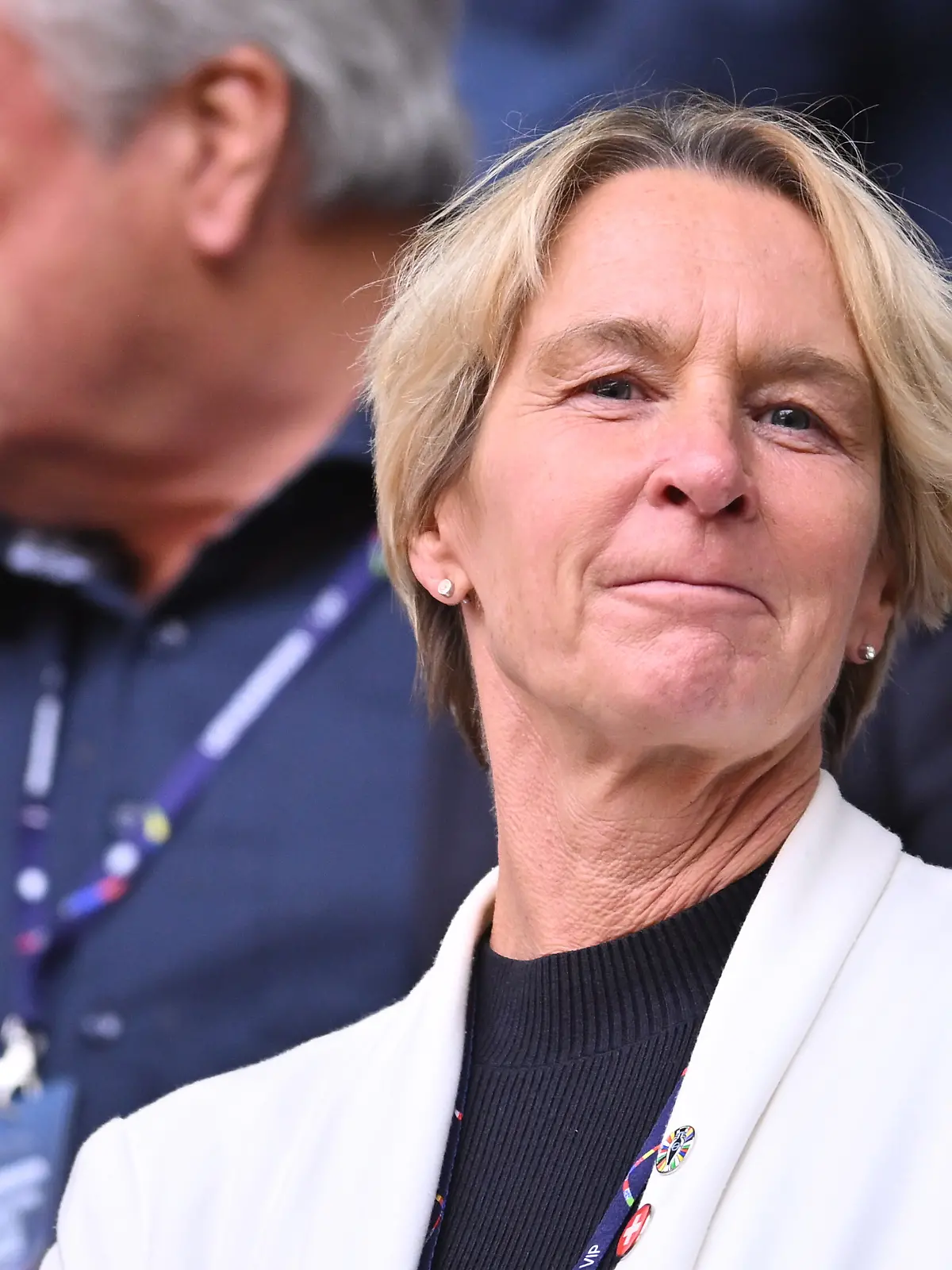 Die ehemalige Bundestrainerin der deutschen Frauen-Nationalmannschaft Martina Voss-Tecklenburg.