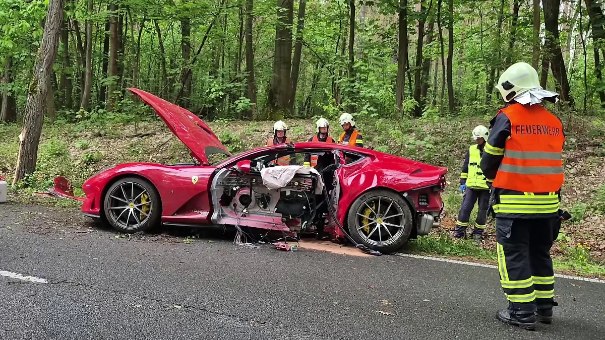 Ferrari-Unfall Brandenburg