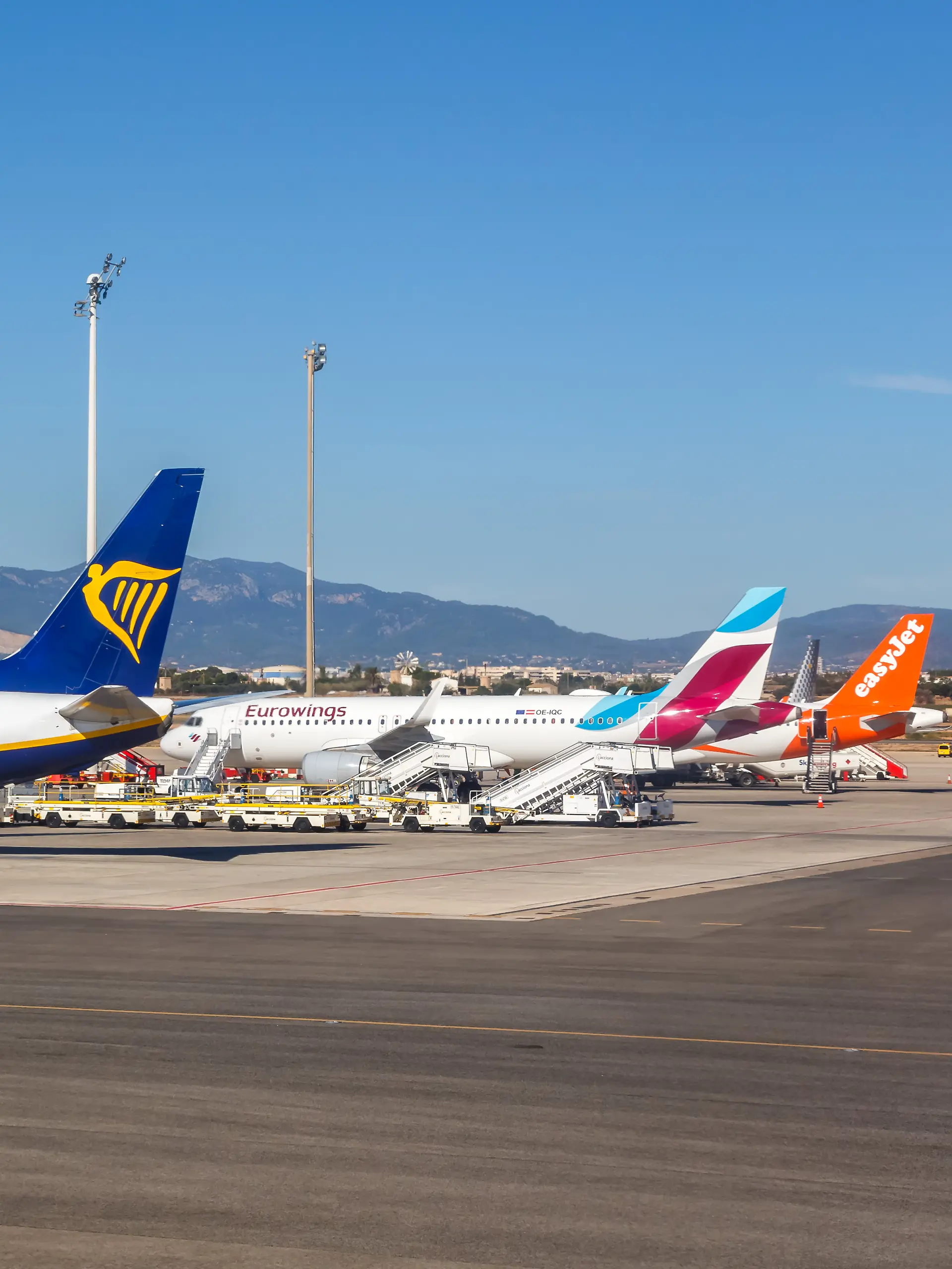 Der Flughafen von Palma de Mallorca wird im Sommer von vielen Airlines gleich mehrfach angeflogen. (Symbolbild)