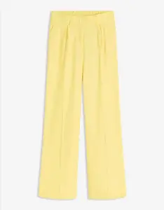 Palazzohose aus Leinenmix