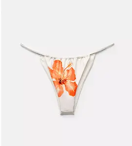 Bikinihose mit Blumen-Print