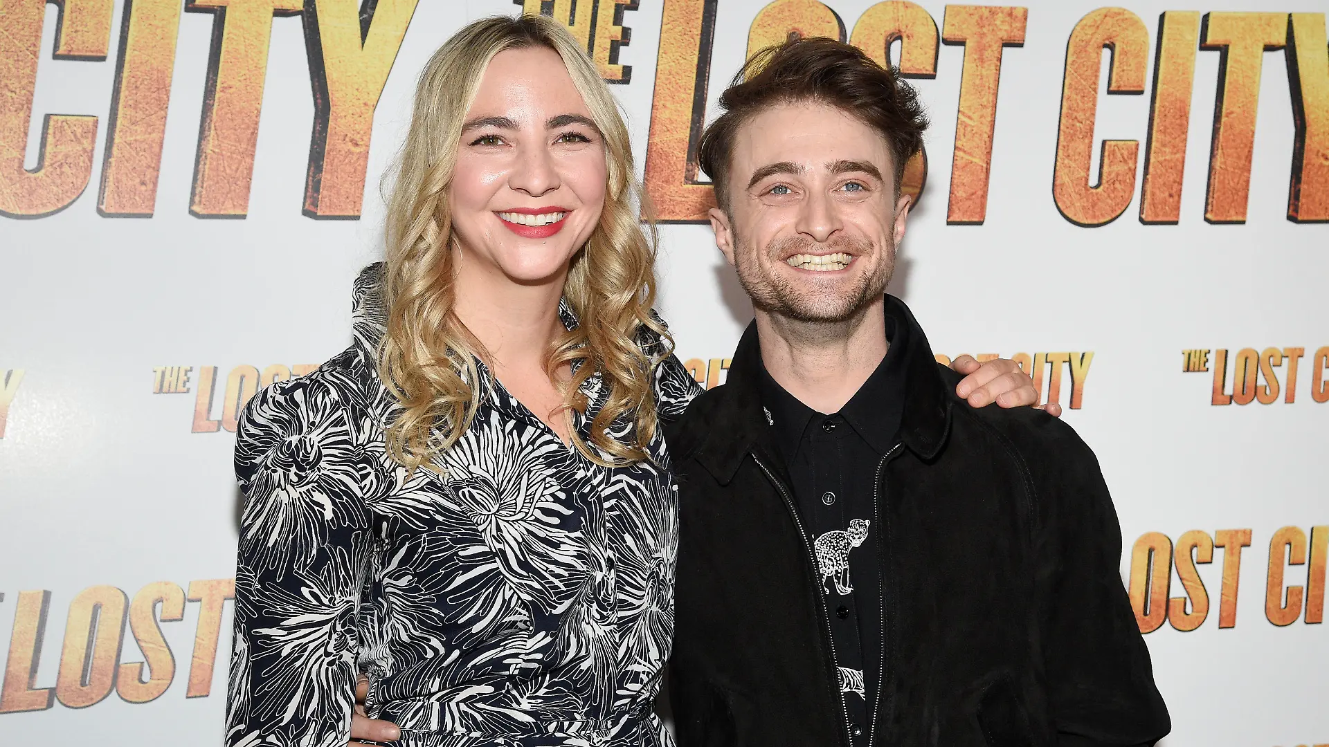 Actors Daniel Radcliffe, right, and girlfriend Erin Darke attend the special screening of "The Lost City," at The Whitby Hotel on Monday, March 14, 2022, in New York. (Photo by Evan Agostini/Invision/AP)