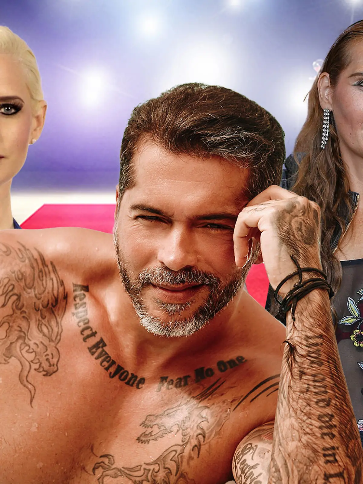 Aurelio Savina, Sarah Kanppik und Helena Fürst sind in der neuen Show "Like me I'm famous" dabei