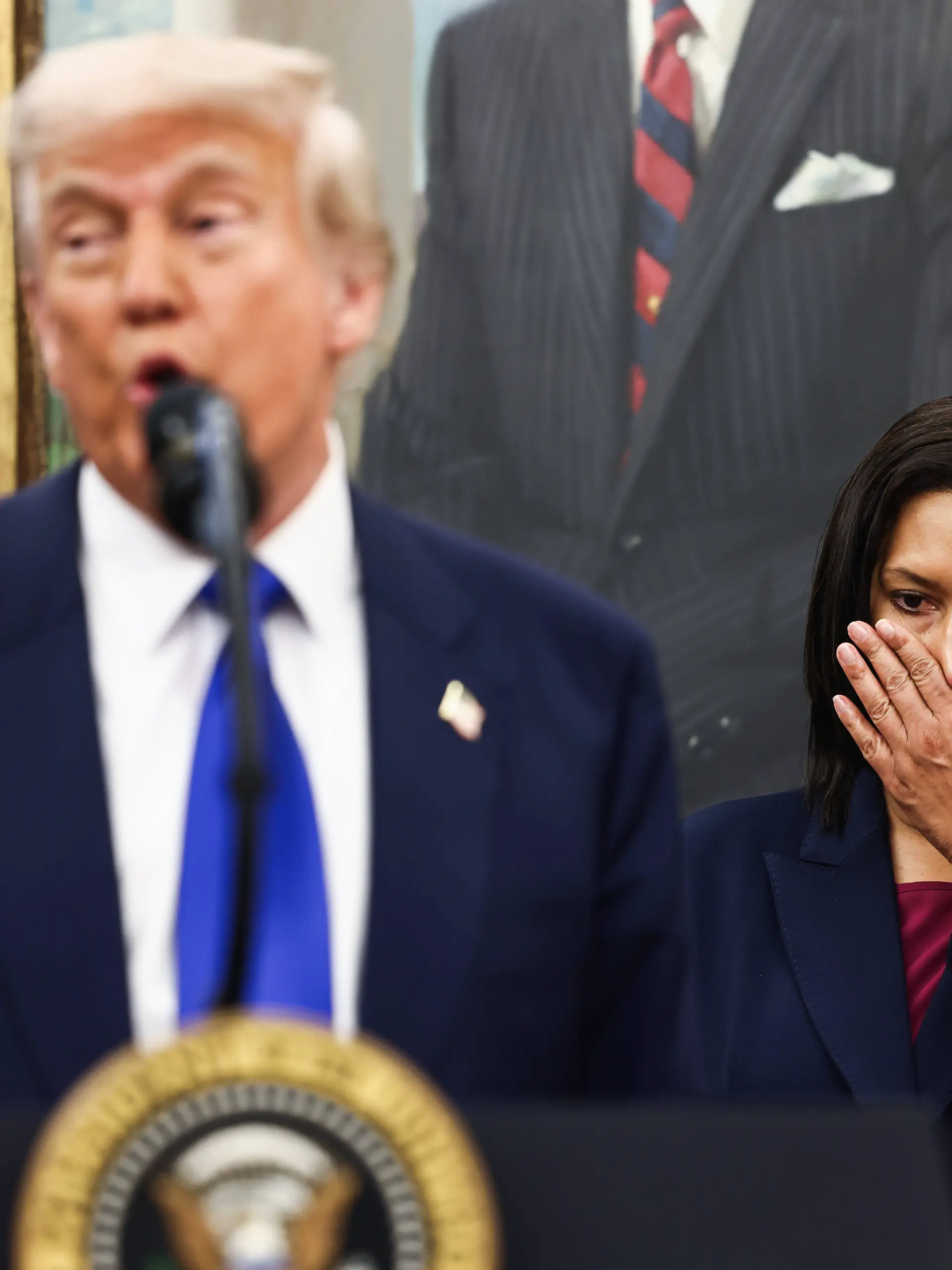 Donald Trump mit Pokal-Fail