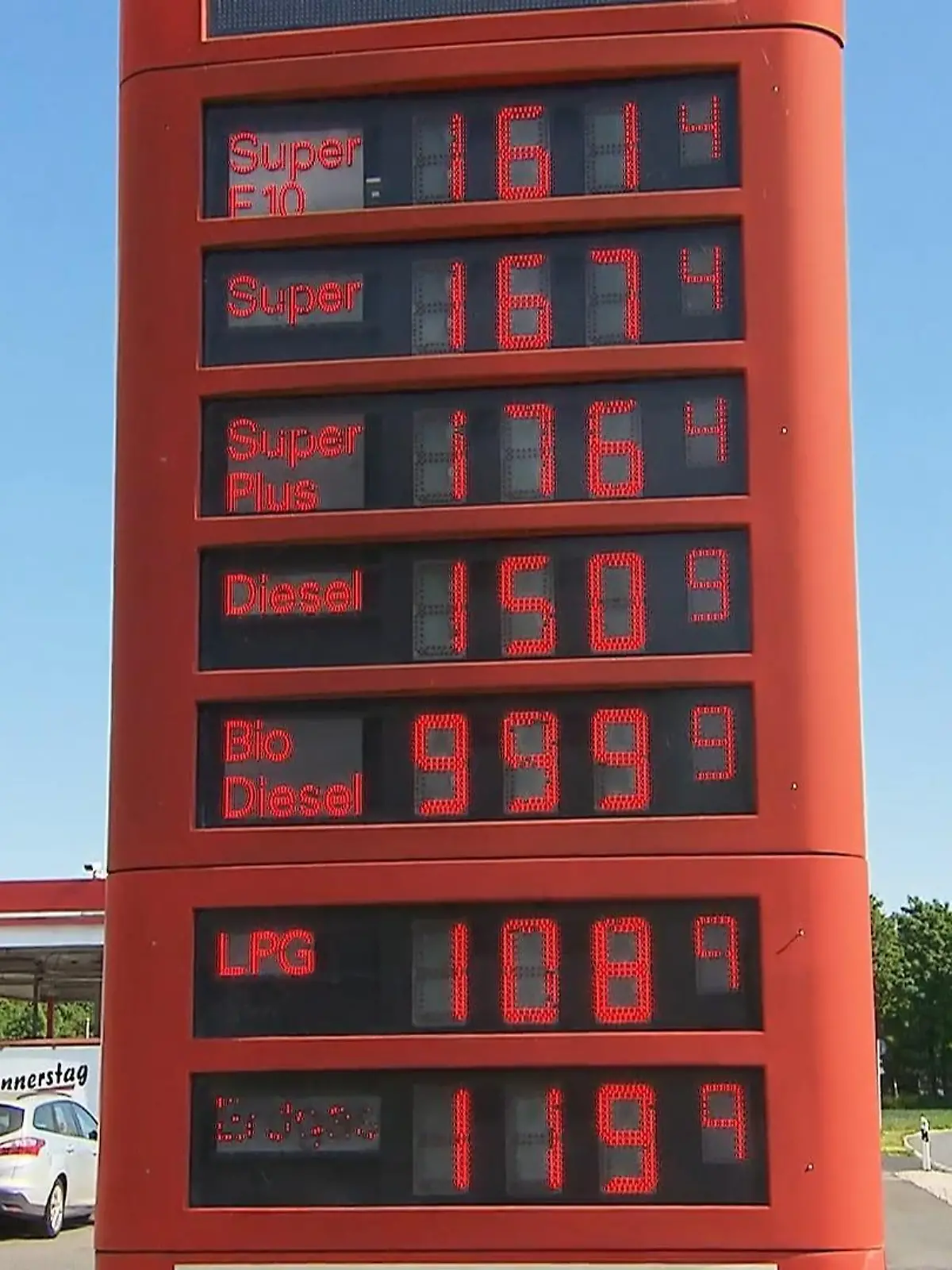 Bild zu: "Sprit-Preise sind gesunken"
