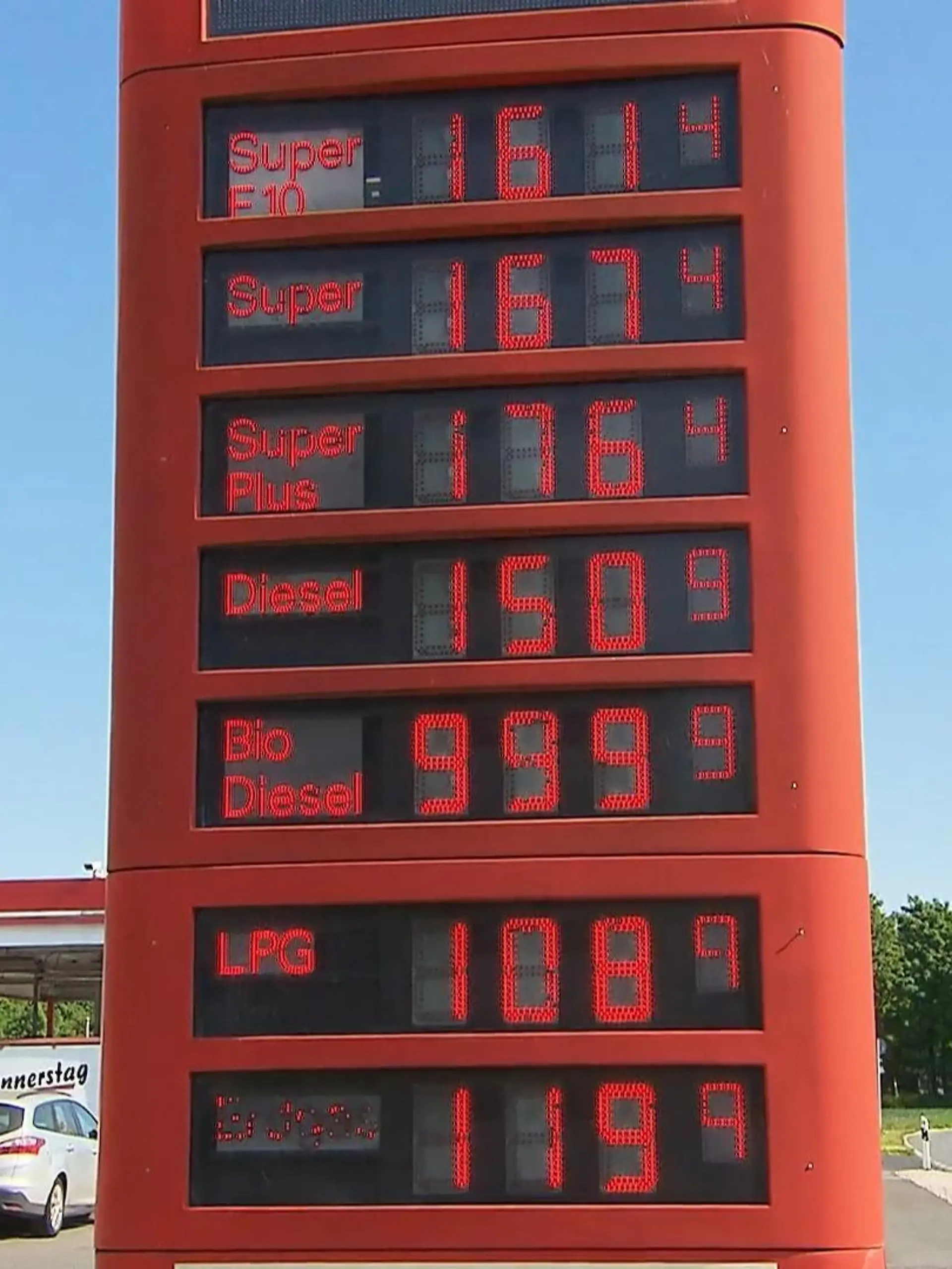 Bild zu: "Sprit-Preise sind gesunken"