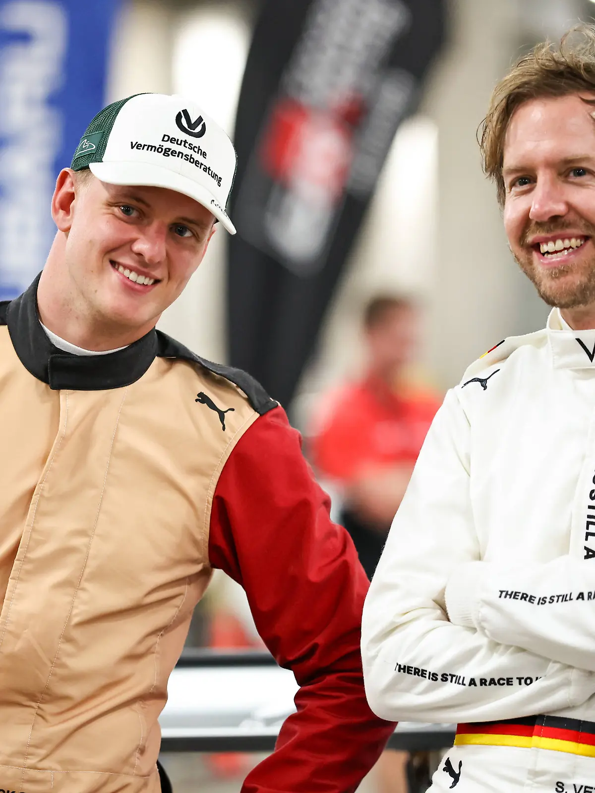 Mick Schumacher und Sebastian Vettel beim Race of Champions in Sydney