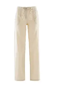 Leinenhose mit weitem Bein