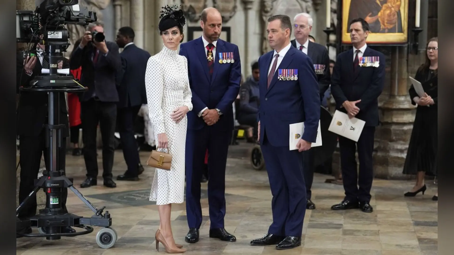 Prinzessin Kate und Prinz William anlässlich des 80. Jahrestages des „Victory in Europe Day” bei einem Dankgottesdienst in der Westminster Abbey in London. 