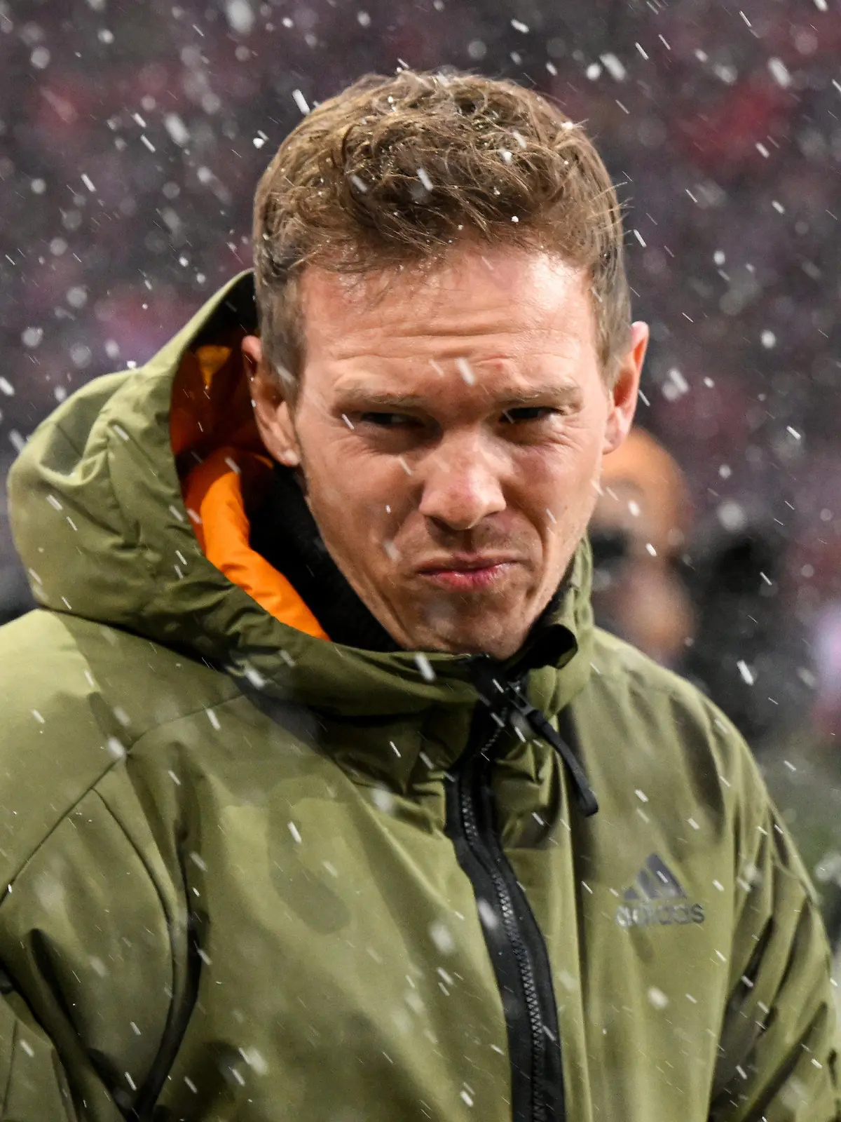 ARCHIV - 26.02.2023, Bayern, München: Fußball: Bundesliga, Bayern München - 1. FC Union Berlin, 22. Spieltag, Allianz Arena. Münchens Cheftrainer Julian Nagelsmann. Der deutsche Fußballmeister Bayern München trennt sich laut der «Bild»-Zeitung mit sofortiger Wirkung von Trainer Julian Nagelsmann. (zu dpa: «Bild: FC Bayern trennt sich von Trainer Nagelsmann») Foto: Sven Hoppe/dpa +++ dpa-Bildfunk +++