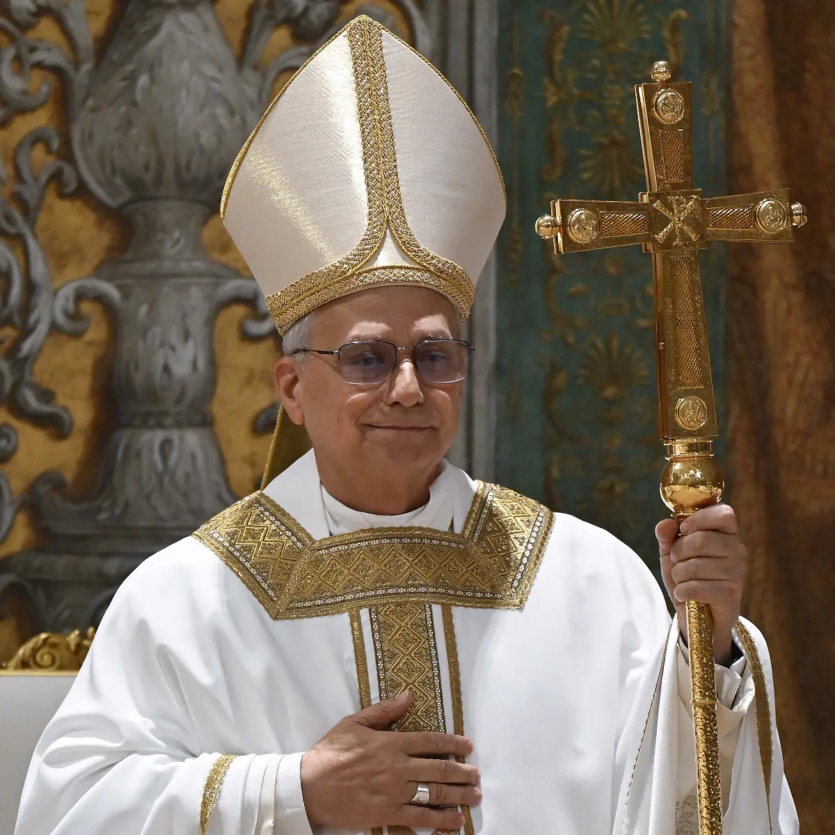 Papst Leo XIV bei seiner ersten Messe im Amt