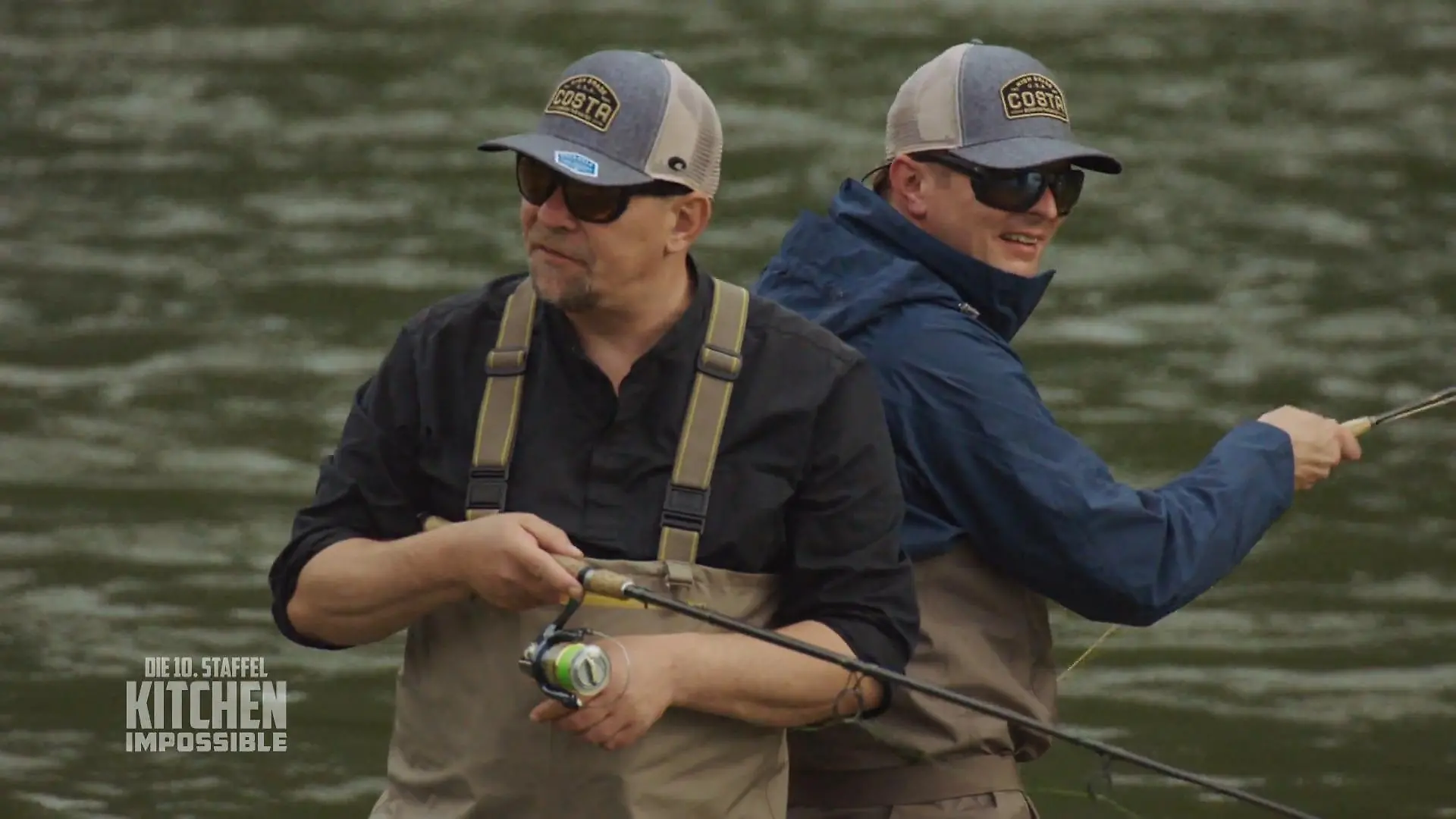 Tim und Martin versuchen sich als Fischers Fritze Erst mal Angeln