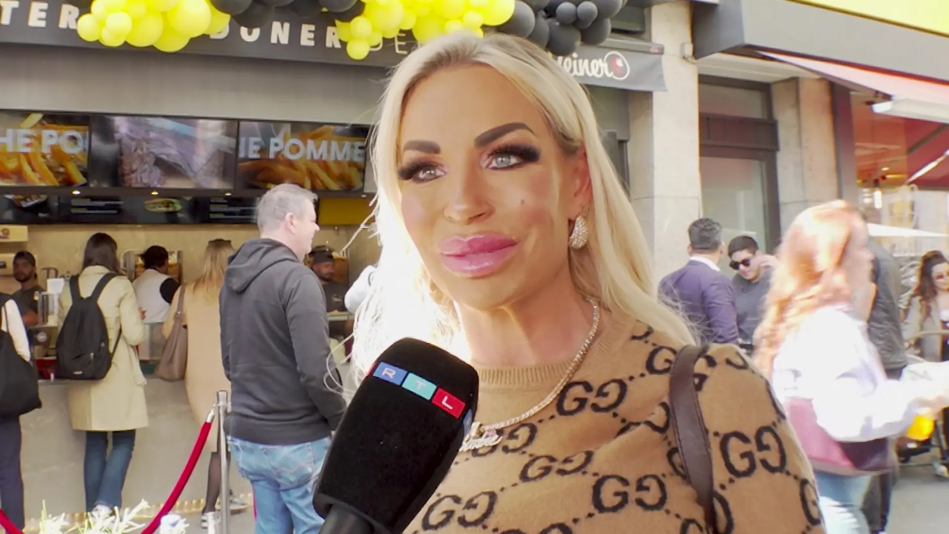 Gina-Lisa Lohfink im RTL-Interview. 