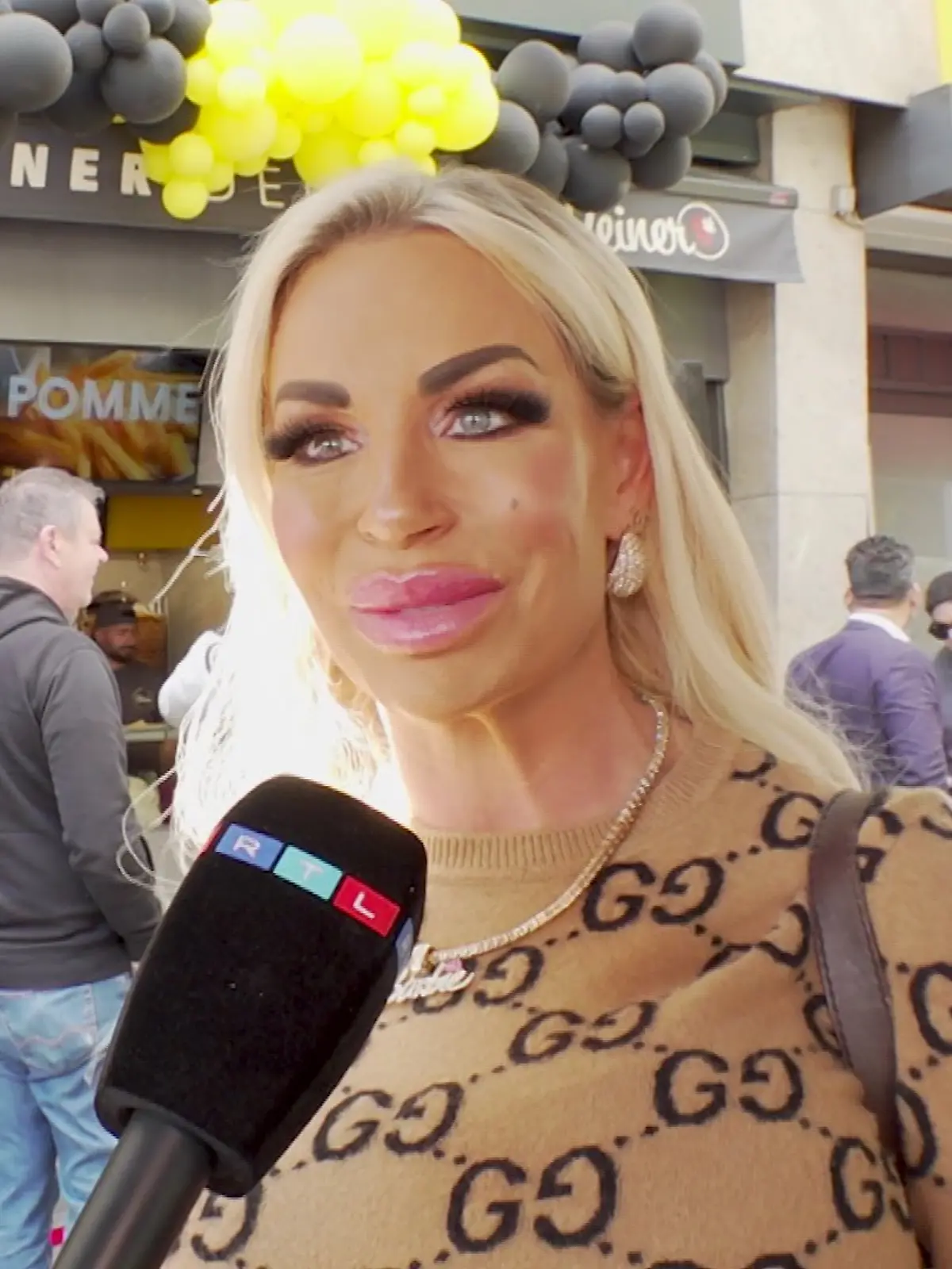 Gina-Lisa Lohfink im RTL-Interview. 