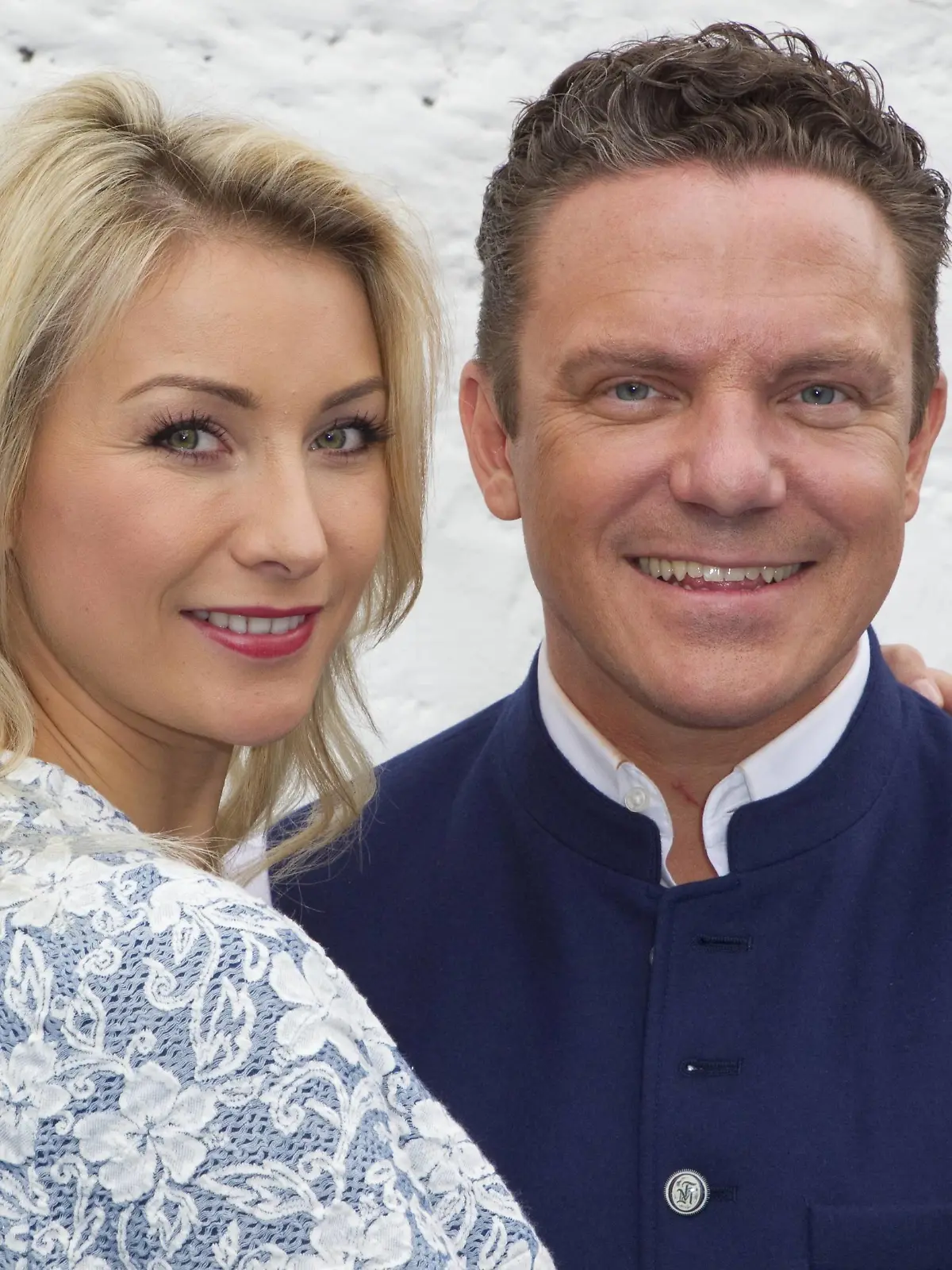 Europapark, Germany - May 19, 2019: Immer wieder Sonntags, ARD / SWR Television Show with Host Stefan Mross and Anna-Carina Woitschack ARD / SWR TV Show Immer wieder Sonntags  