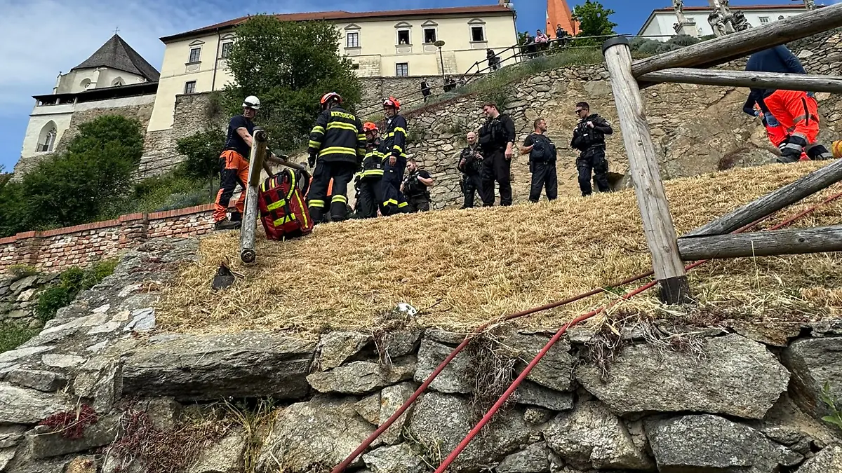 Die Touristin zog sich bei dem Sturz Verletzungen zu.