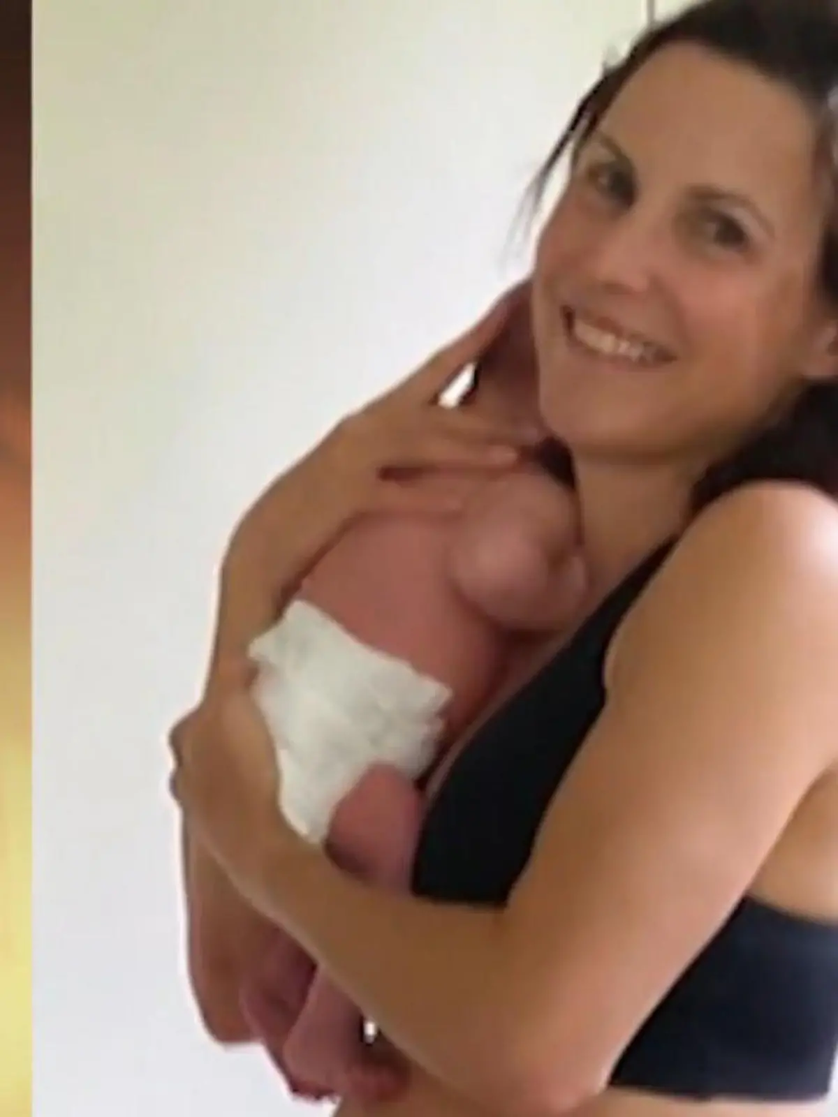 Sabrina Mockenhaupt mit Baby Ruby