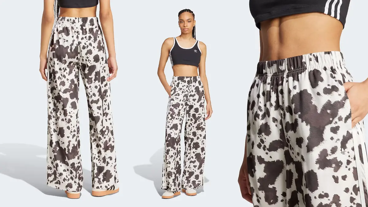 Cow-Print-Hose von Adidas.
