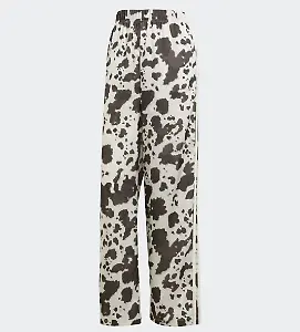 Adidas Originals Satin Wide-Leg-Hose mit Cow-Print