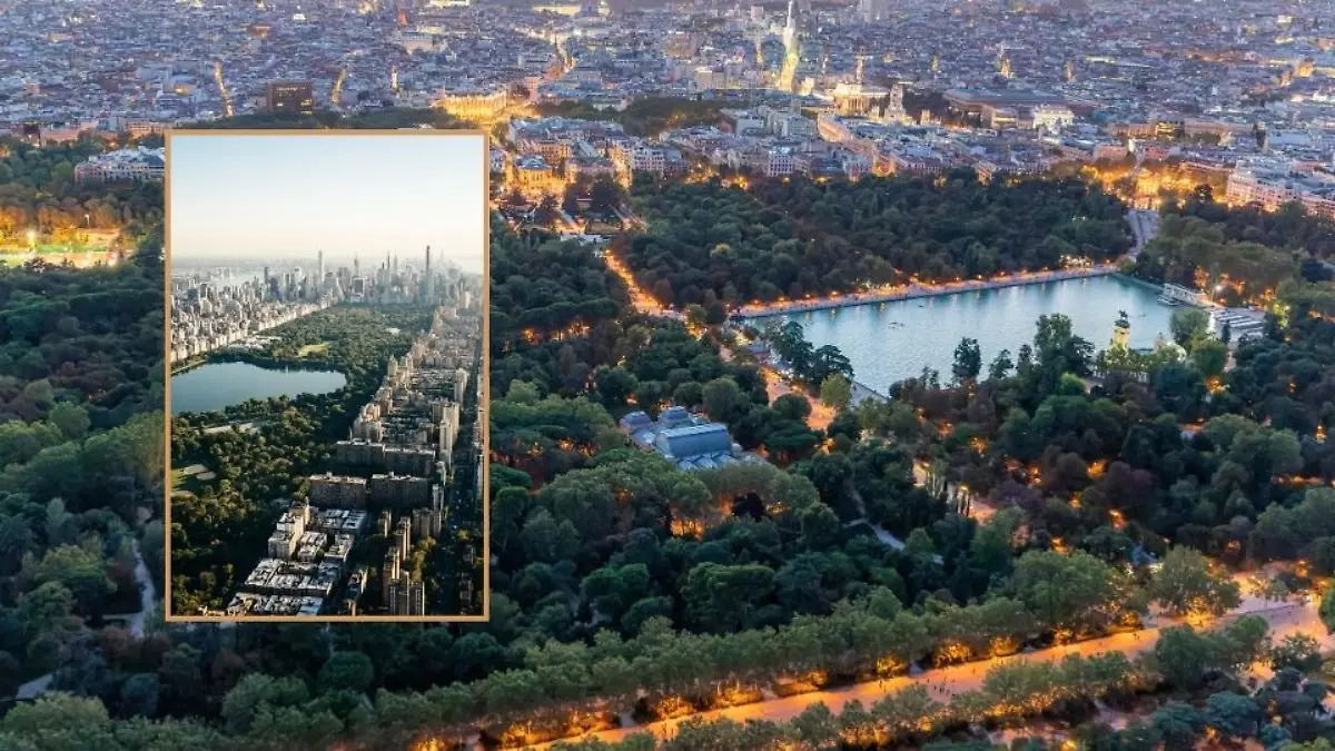 Wie der Central Park in New York liegt auch der Parque del Retiro mitten im Herzen einer Stadt.