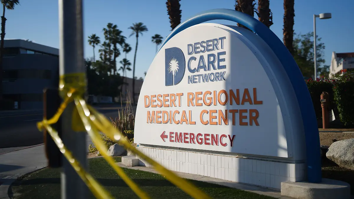 Polizeiabsperrung nach Bombenanschlag in Palm Springs 