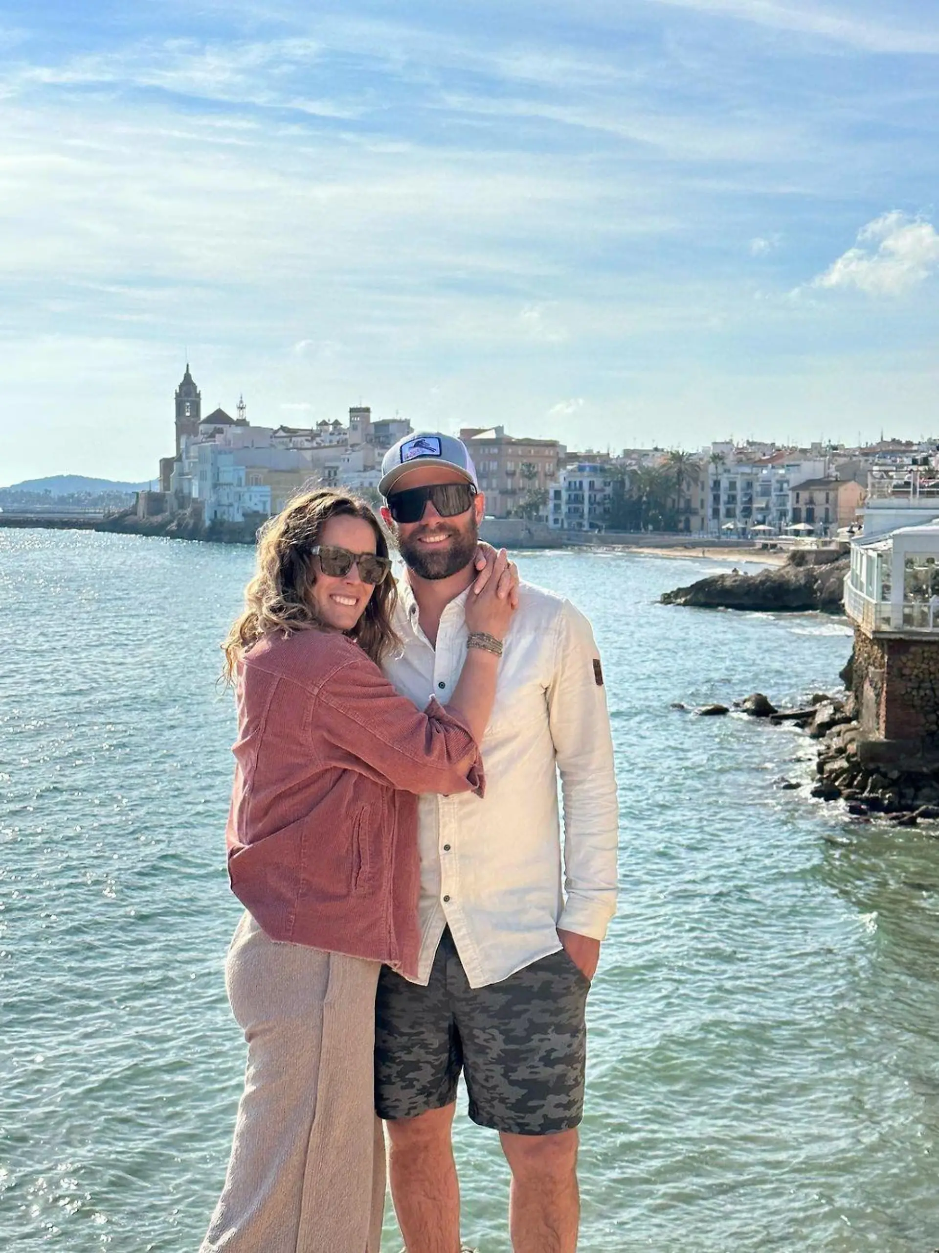 Marie-Michèle Gagnon und Travis Ganong im Liebesurlaub in Katalonien.
