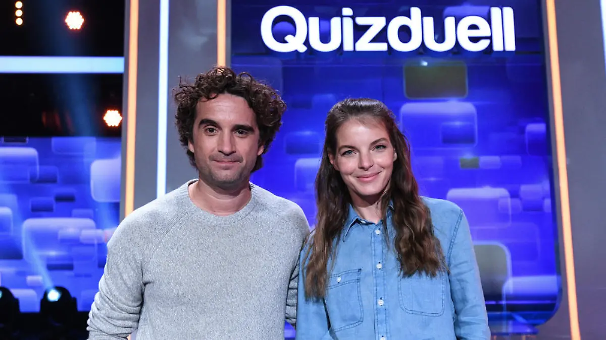 Yvonne Catterfeld und Oliver Wnuk quizzen im Ersten