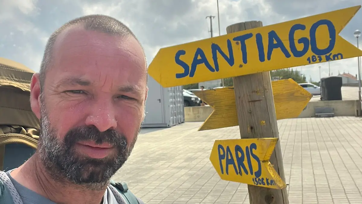 Santiago de Compostela in Spanien ist sein großes Ziel.