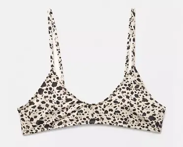 Bandeau-Bikinioberteil-Top mit Kuhprint